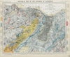 Geological map of the Environs of Edinburgh. Scotland. LETTS 1884 old