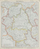 EAST EUROPE Vilnius Belarus Lithuania Grodno Podolia Minsk Kiev LETTS 1884 map