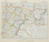 RUSSIA Astrakhan Kostroma Viatra Perm Penza Saratov Kazan Tambor LETTS 1884 map