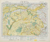 CENTRAL BRITISH INDIA Bengal Bandelkand. Tea plantations. Railways 1884 map