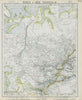 CENTRAL ASIA. Bokhara Russian Turkestan Tomsk Great Horde Turgan. LETTS 1884 map