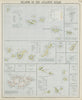 ATLANTIC ISLANDS. Azores Madeira Canary Cape Verde Falklands. LETTS 1884 map