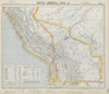 BOLIVIA & PERU Amazonas Chile. Lighthouses British Consuls. LETTS 1884 old map