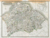 Haddingtonshire & town plan. East Lothian. Gullane Muirfield. THOMSON 1832 map