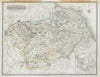 Berwickshire. B-upon-Tweed town plan. Duns Burnmouth Eyemouth. THOMSON 1832 map
