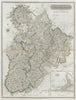 Peebles shire & town plan. Innerleithen West Linton Ettrick. THOMSON 1832 map