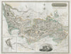 Stirlingshire. Stirling town plan Falkirk Lomond Alloa Dunblane THOMSON 1832 map
