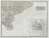 South east Perthshire & Clackmannanshire. Dundee Gleneagles. THOMSON 1832 map