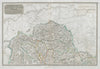 Northern part of Angusshire (Forfar). Montrose Brechin Edzell. THOMSON 1832 map