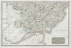 Angusshire south. Dundee Forfar Montrose Perth Carnoustie. THOMSON 1832 map