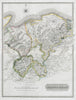Nairn & Elgin. Morayshire. Speyside. Grantown Dufftown Forres. THOMSON 1832 map