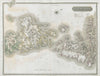 Western Isles middle. Inverness-shire Harris N. Uist Benbecula. THOMSON 1832 map