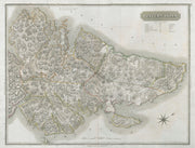 Western Isles north. Ross & Cromartyshires. Stornoway Harris. THOMSON 1832 map