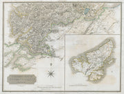 Ross & Cromartyshires south. Lewis Stornoway Inverness Dingwall THOMSON 1832 map