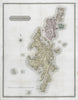 Shetland Islands. Lerwick. Scotland. THOMSON 1832 old antique map plan chart