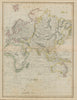Eastern Hemisphere. New Holland. World on Mercator's Projection. LIZARS 1842 map