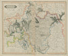 Franconia. Northern Bavaria, Germany. LIZARS 1842 old antique map plan chart