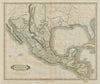 Mexico & Guatimala with the Republic of Texas. LIZARS 1842 old antique map