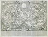 Planisfero del Globo Celeste. Antartico. Planisphere star chart. ROSSI 1687 map