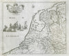 Provincie Unite de Paesi Bassi. Netherlands. DE ROSSI / SANSON 1672 old map