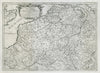 Provincie Meridionali de Paesi Bassi. Belgium & Picardy. ROSSI/SANSON 1672 map