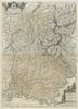 Il Corso del Fiume Rodano. The Rhone Valley. SE France. ROSSI /CANTELLI 1690 map