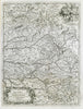 Il Limosino, Il Quercy e la Rouergue… Guascogna. Gascony ROSSI/CANTELLI 1693 map
