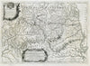 La Contea di Rossilione… Roussillon, Cerdanya & Andorra. ROSSI/CANTELLI 1690 map