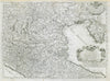 Bassa Lombardia. Lower Lombardy. North-east Italy. DE ROSSI / CANTELLI 1681 map