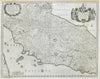 Descrittione dello Stato della Chiesa e della Toscana. ROSSI / BAUDRAND 1669 map
