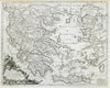 La Grecia Universale Antica. Ancient Greece & Aegean. ROSSI / CANTELLI 1683 map