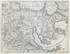 La Macedonia. North Macedonia Greece Southern Bulgaria ROSSI / CANTELLI 1689 map