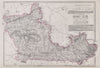 BERKSHIRE. Antique county map. Railways canals. BR DAVIES 1868 old