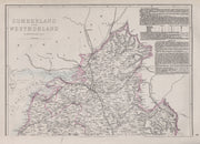 CUMBERLAND NORTH. Carlisle Solway Firth. County map. Railways. WELLER 1868