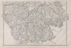 ENGLISH LAKE DISTRICT. Cumberland/Westmorland South. Railways. WELLER 1868 map