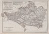 DORSETSHIRE county map. Poole Weymouth. Exclave. Railways. WELLER 1868 old