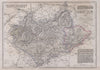 EAST MIDLANDS. Leicestershire & Rutlandshire. Railways Enclaves. DOWER 1868 map