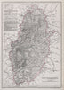 NOTTINGHAMSHIRE. Antique county map. Railways Dukeries. DOWER 1868 old