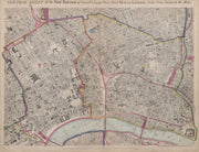 CASSELLS LONDON Central. Bloomsbury Covent Garden City Holborn. WELLER 1868 map