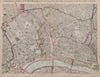CASSELLS LONDON Central. Bloomsbury Covent Garden City Holborn. WELLER 1868 map