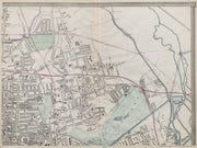 'CASSELLS LONDON NE. Hackney Old Ford Dalston Homerton Clapton. WELLER 1868 map