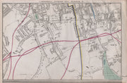 SOUTH LONDON. Peckham/Rye East Dulwich Camberwell Denmark Hill. WELLER 1868 map