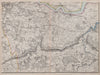 SE LONDON Kent Downs Thames Estuary Dartford Sevenoaks Maidstone WELLER 1868 map