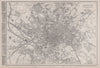 LEEDS. Large town/city plan by BR DAVIES for the Dispatch Atlas 1868 old map