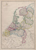 'Holland'. Netherlands in provinces. JW LOWRY for the Dispatch atlas 1868 map
