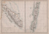 SUMATRA & JAVA. Dutch East Indies. Singapore. Indonesia. WELLER 1868 old map