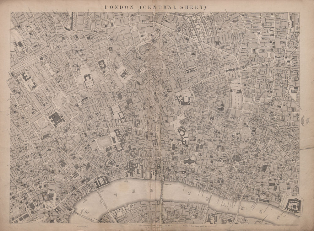 CASSELLS LONDON Central. Bloomsbury Covent Garden Holborn City. WELLER 1863 map