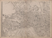 'CASSELLS LONDON W. Marylebone Bayswater Fitzrovia Mayfair. WELLER 1863 map