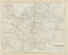 Central Europe with Railways: operating & under construction. SWANSTON 1860 map