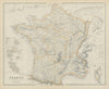France & principal foreign possessions. Guadaloupe Martinique. SWANSTON 1860 map